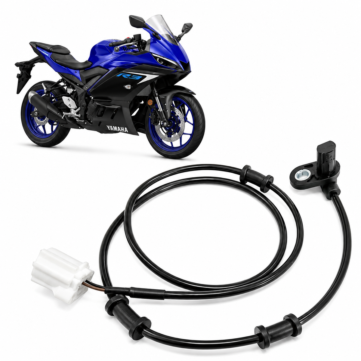 Sensor de freio ABS dianteiro Yamaha R3 2015 - 2025